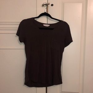 Maroon pocket T-shirt